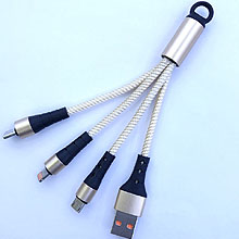 3 in 1 cable short fast charge